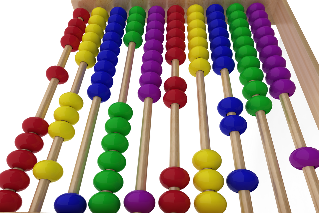 Colorful Abacus Illustration on Transparent Background for Education - Download Free Stock Images Pikwizard.com