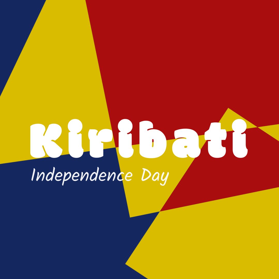 Kiribati Independence Day Celebratory Abstract Background