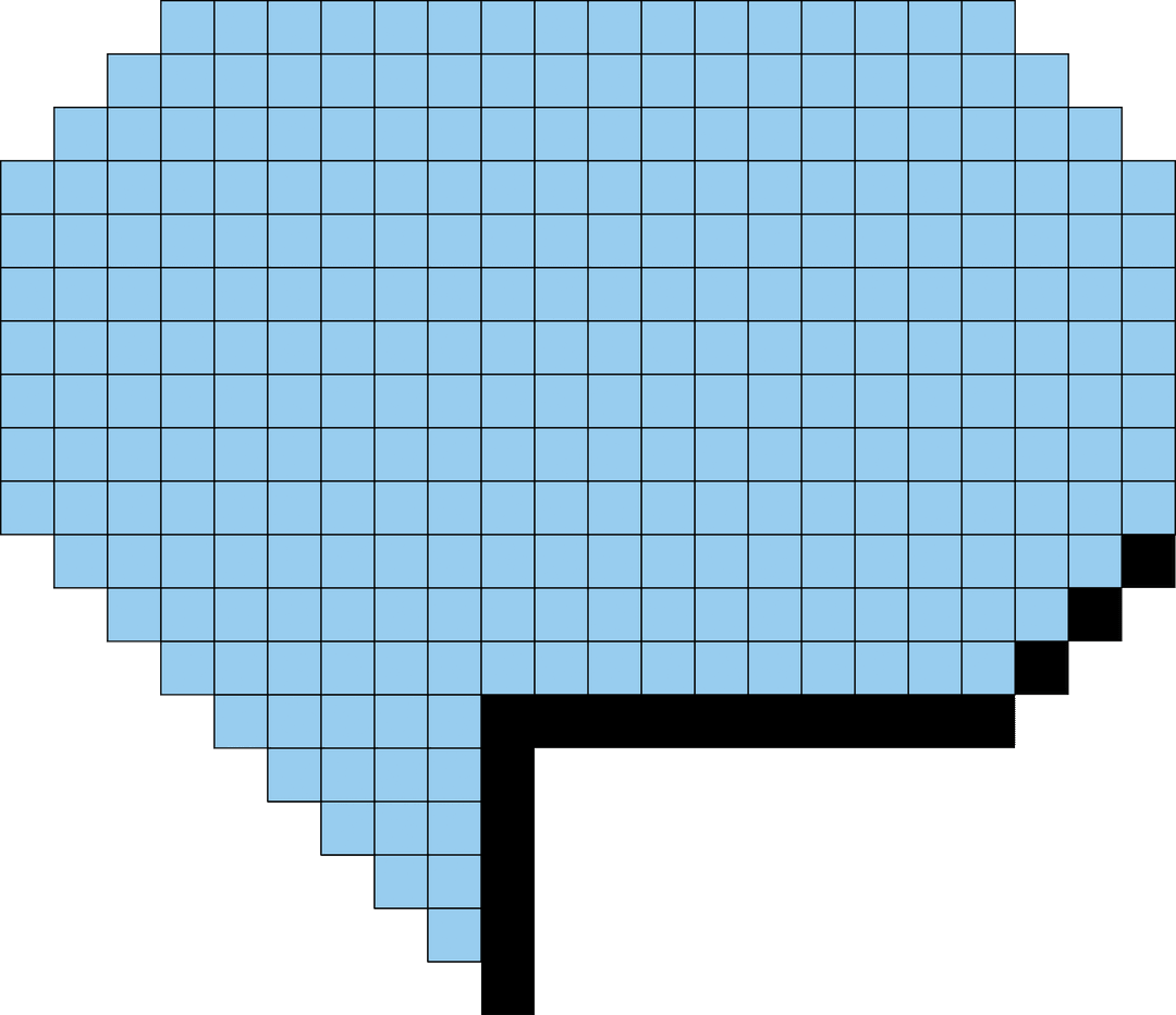 Transparent Blue Speech Bubble Illustration for Digital Use