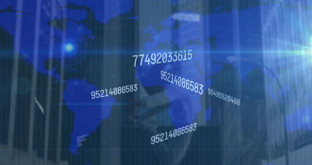 Digital Communication and Global Network Concept