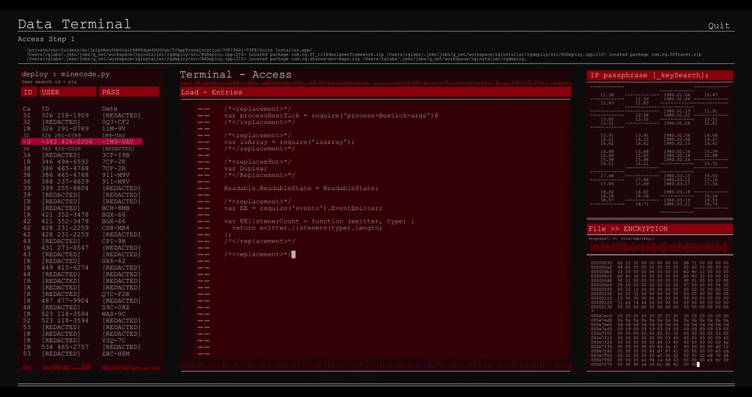 Red Themed Computer Screen Displaying Data Processing - Free Images, Stock Photos and Pictures on Pikwizard.com
