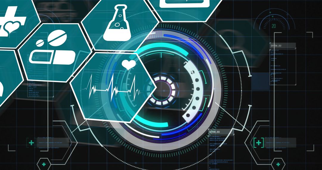Futuristic Medical Technology and Data Processing Interface