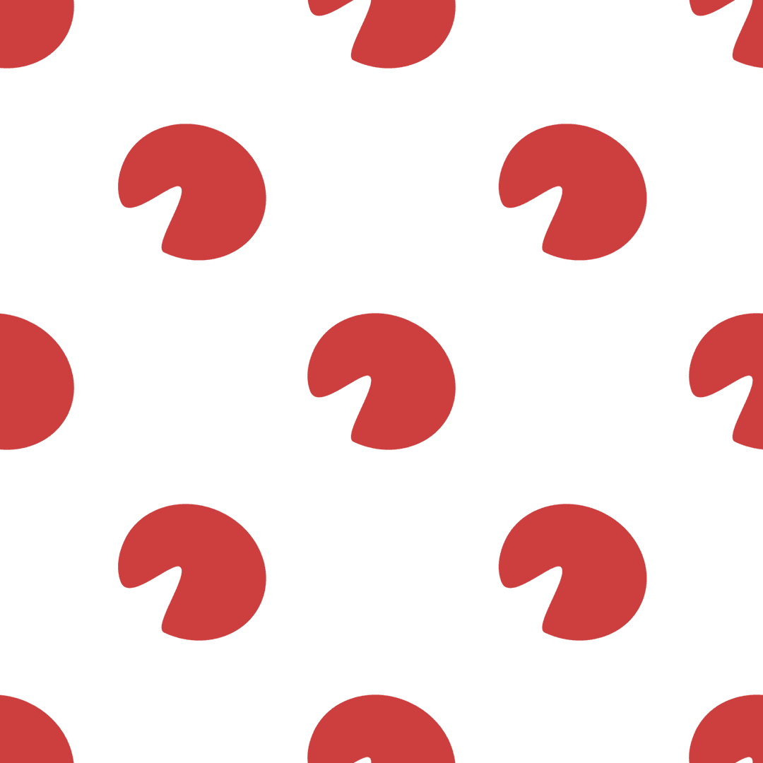 Abstract Red Shapes Pattern on Transparent Background