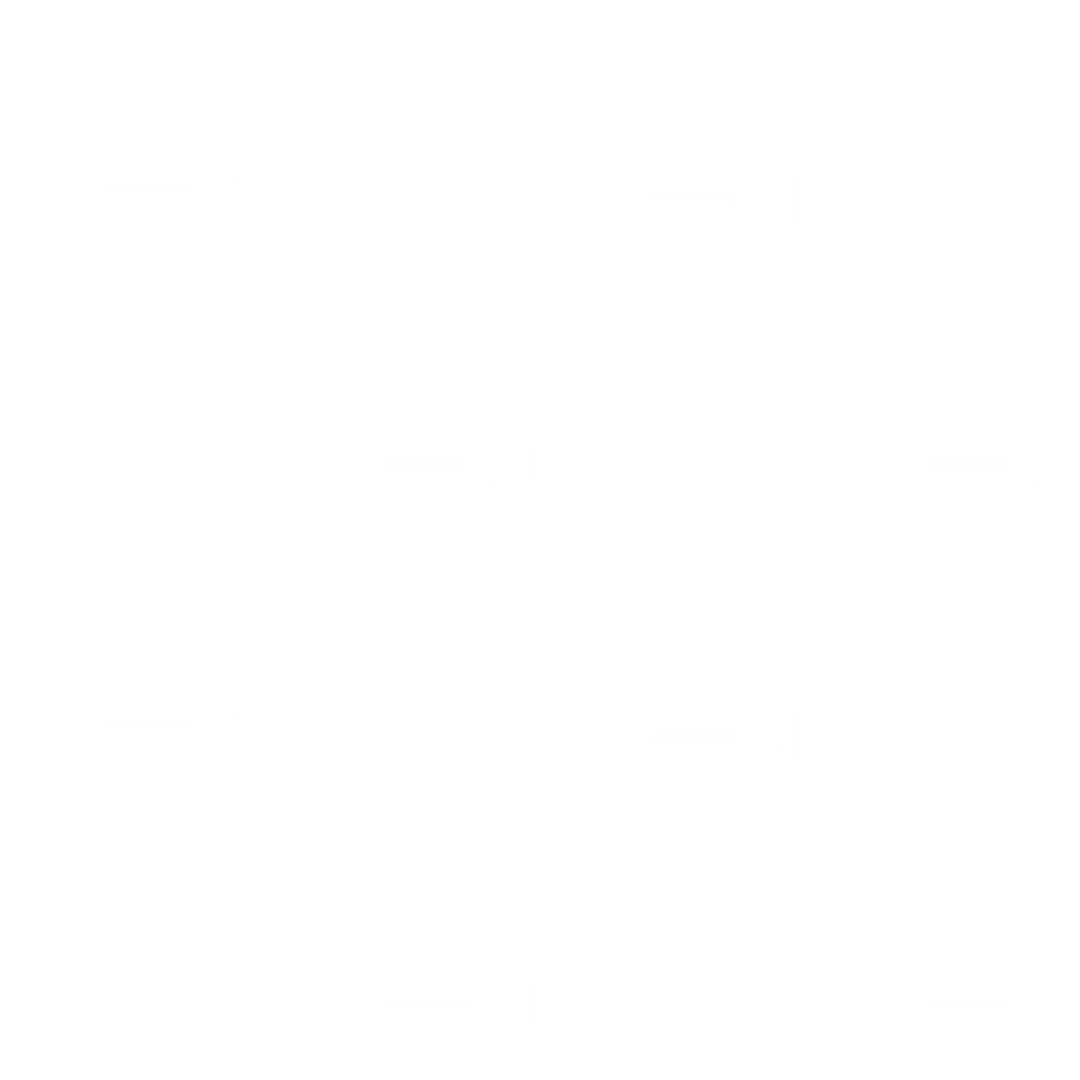 Seamless Pattern of White Drills on Transparent Background for Tool Designs