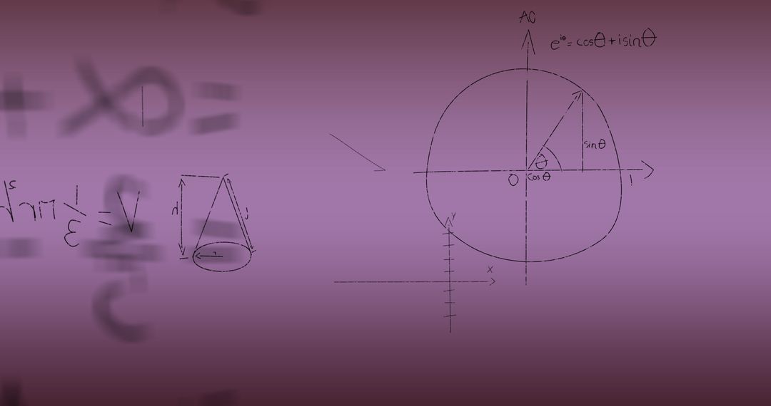 Math Equations with Purple Gradient Highlight Spin