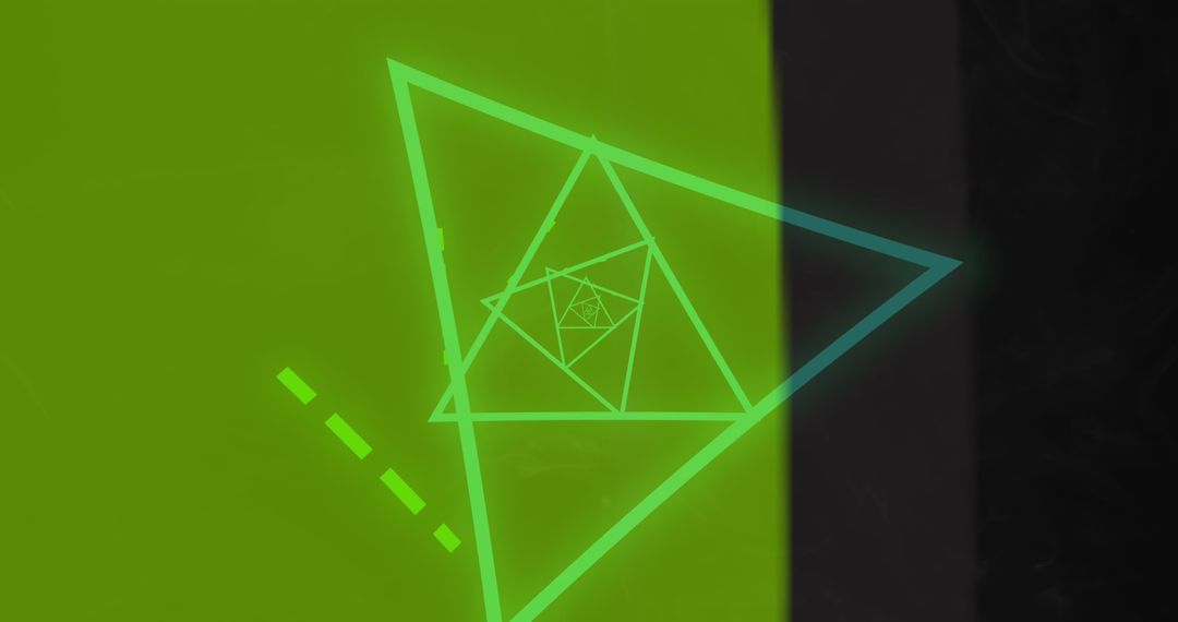 Illuminated Geometric Triangle Quantum Vortex