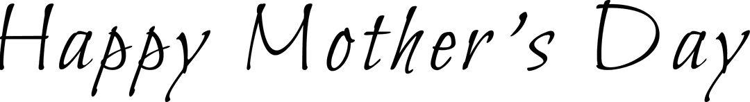 Happy mother's day celebration transparent design