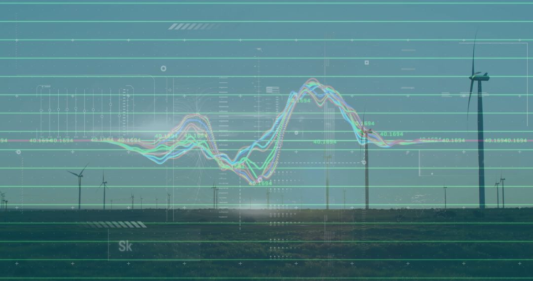 Data Visualization Energy Management with Wind Turbines