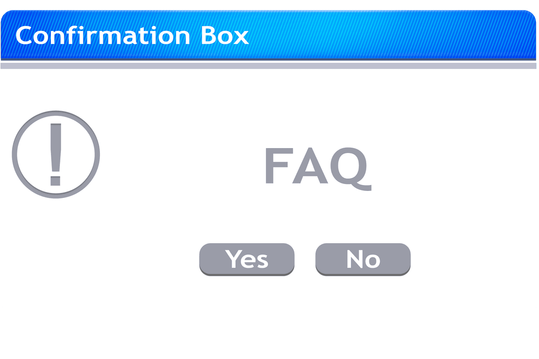 Digital Confirmation Box FAQ on Transparent Background - Download Free Stock Images Pikwizard.com
