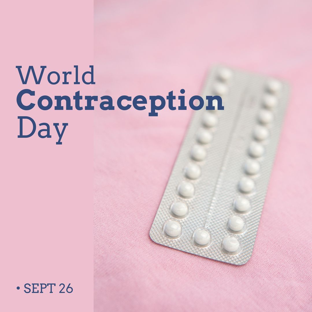 World Contraception Day Text With Blister Pack on Pink Background - Download Free Stock Templates Pikwizard.com