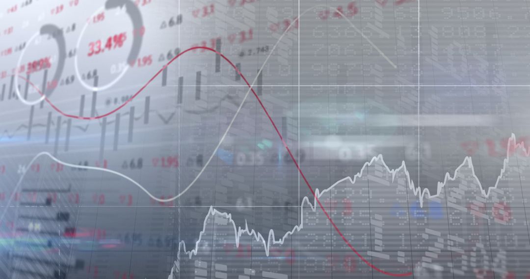 Digital Data Processing with Graphs and Numbers - Free Images, Stock Photos and Pictures on Pikwizard.com
