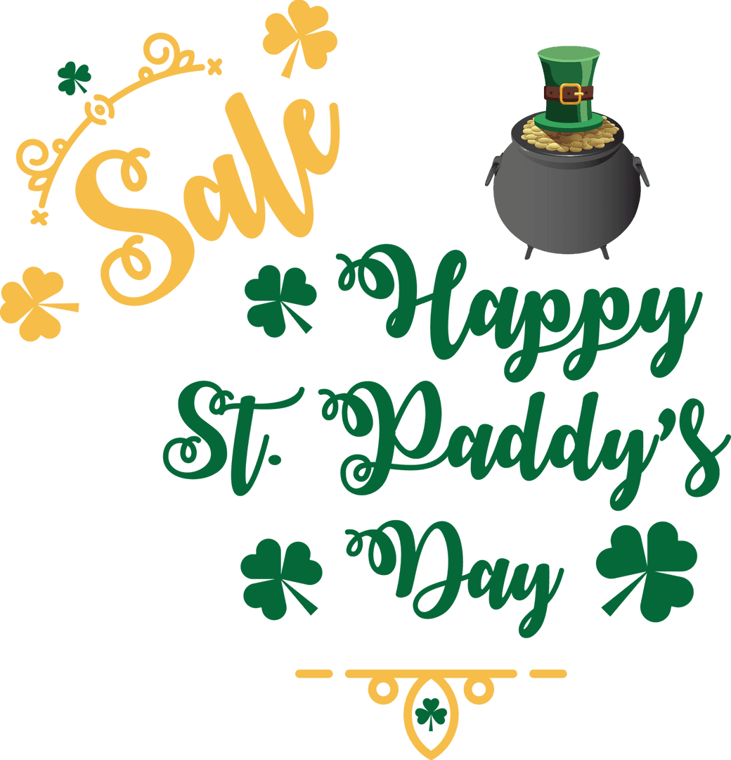 St. Patrick's Day Graphics on Transparent Background