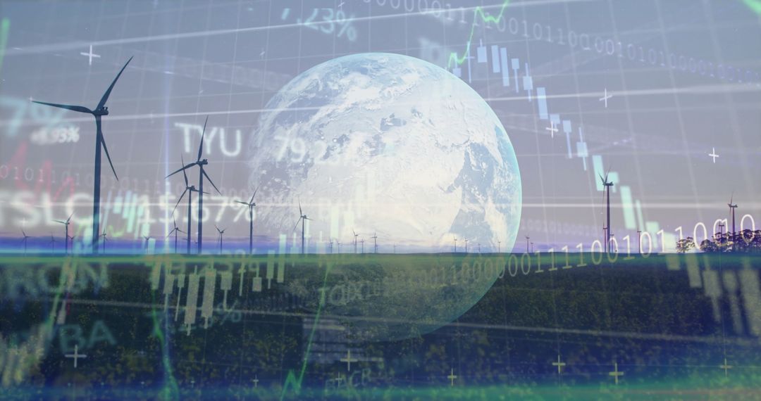 Renewable Energy and Technology Symbolizing Global Sustainability