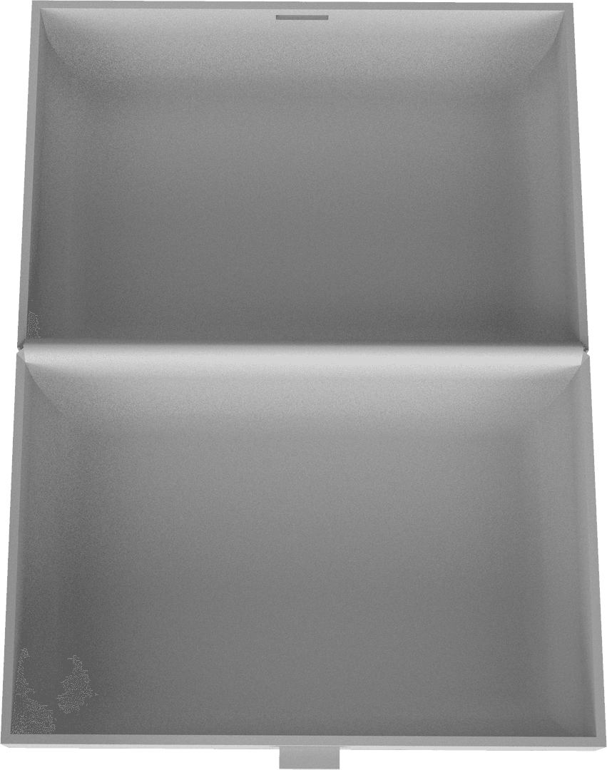 High Angle View of Transparent Open Case