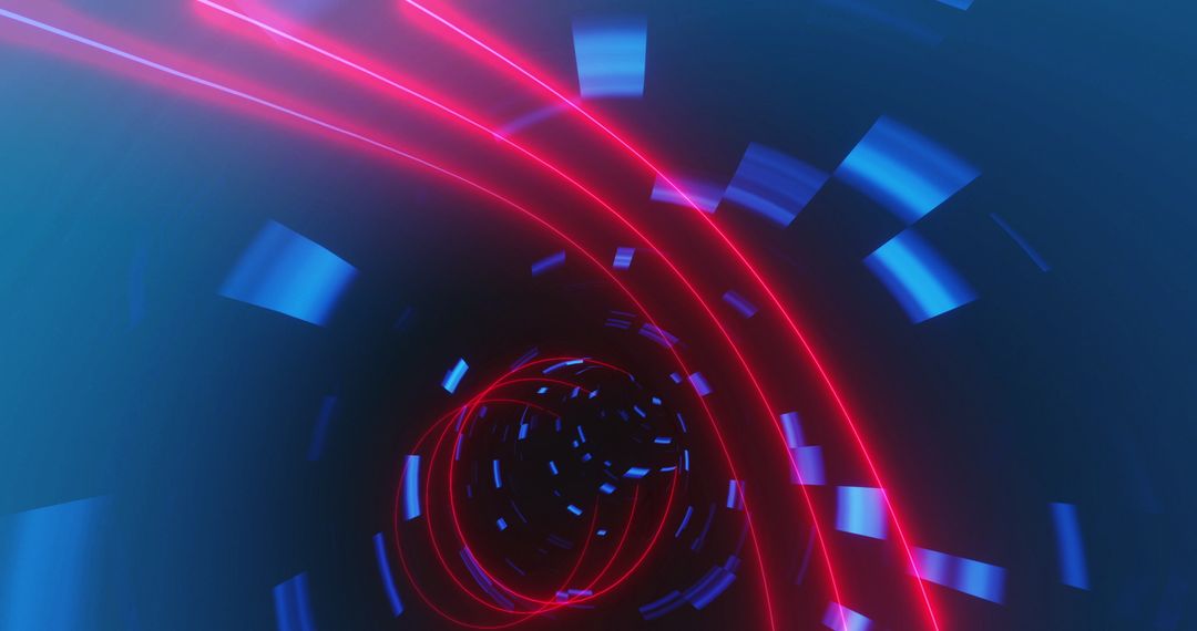 Glowing Light Trails in Hypnotic Motion