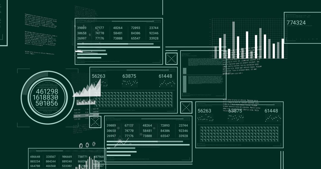Digital Data Analytics Interface Concept