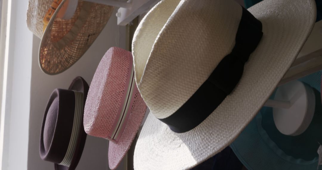 Wide Variety of Elegant Hats on Display - Free Images, Stock Photos and Pictures on Pikwizard.com