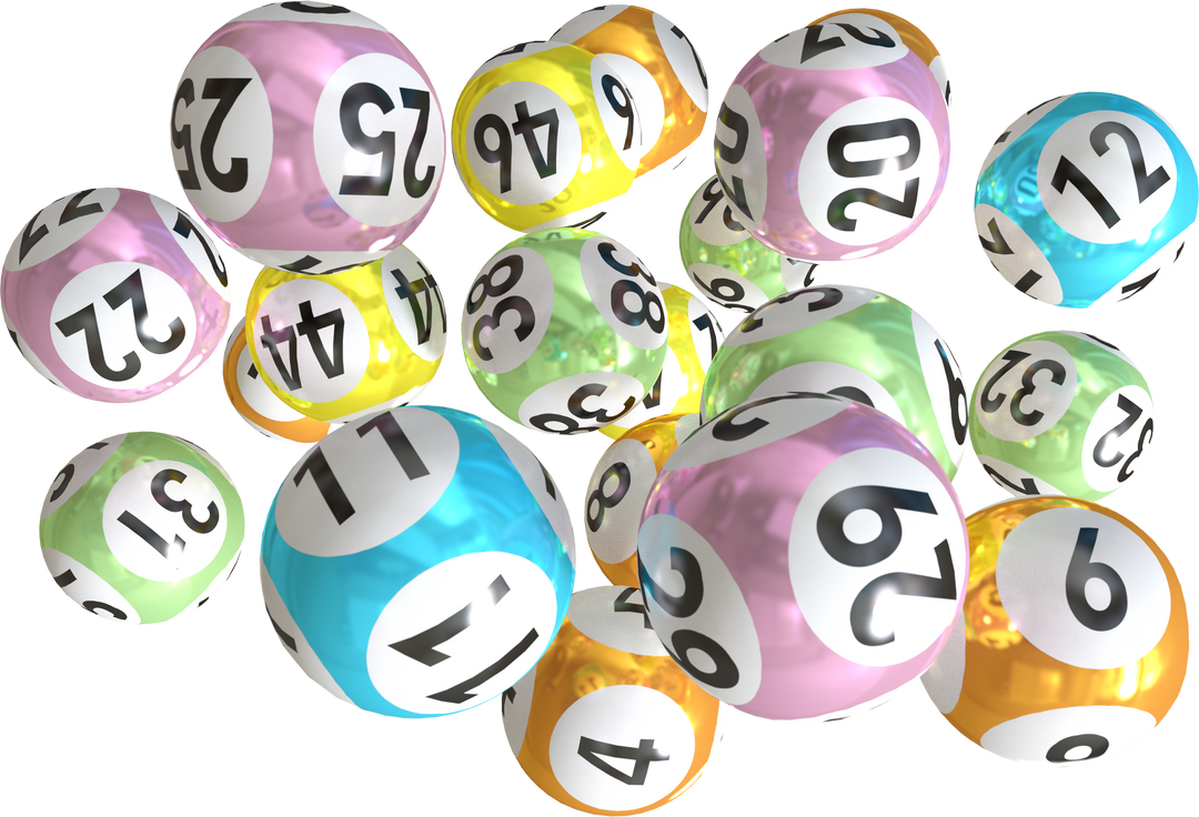 Close-Up of Transparent Colorful Lottery Balls with Numbers - Download Free Stock Images Pikwizard.com