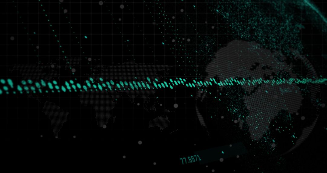 global data visualization concept on digital map - Free Images, Stock Photos and Pictures on Pikwizard.com