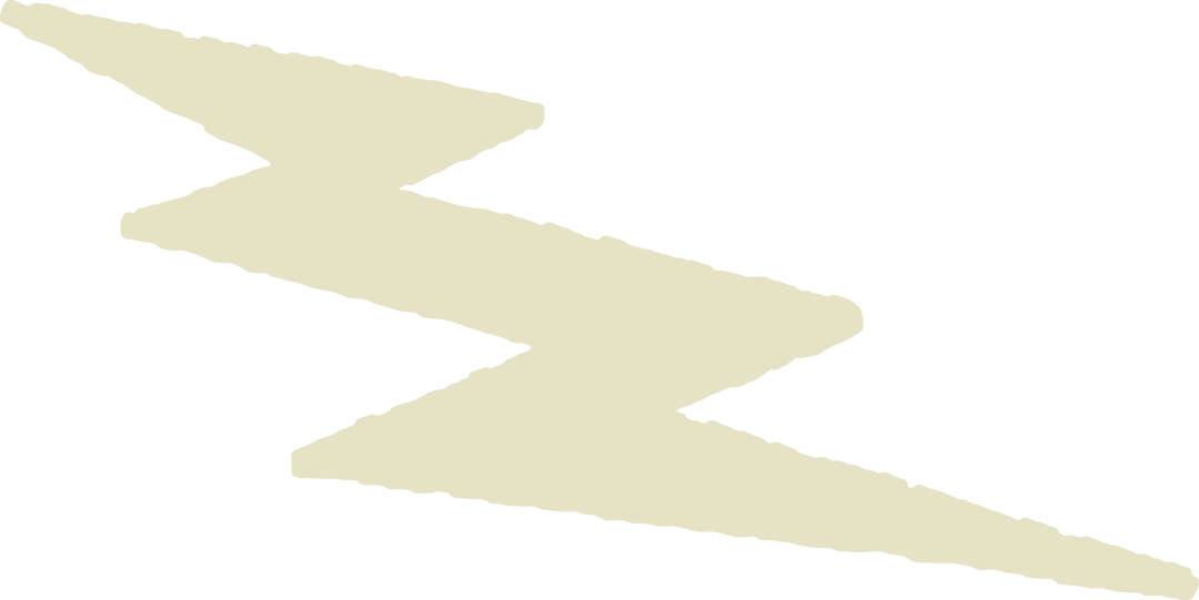 Flat Lightning Bolt on Transparent Background Graphic Design