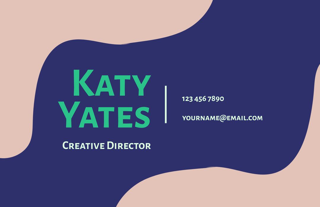 Modern Creative Director Business Card with Bold Typography - Download Free Stock Templates Pikwizard.com