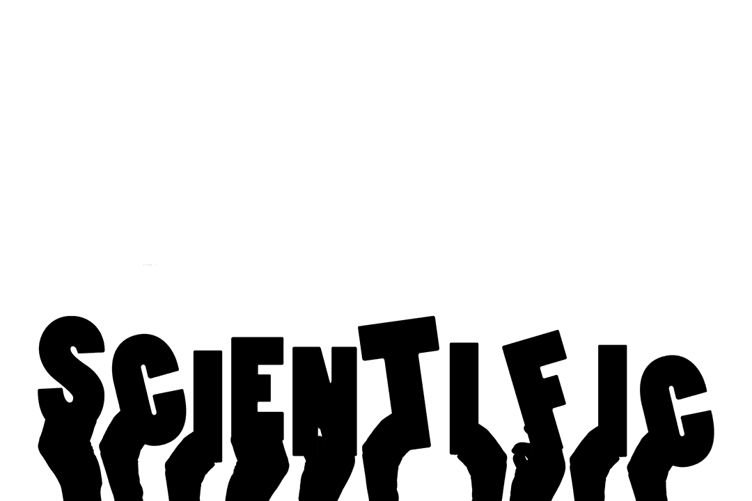 Hands Holding Chemistry Symbols on Transparent Background