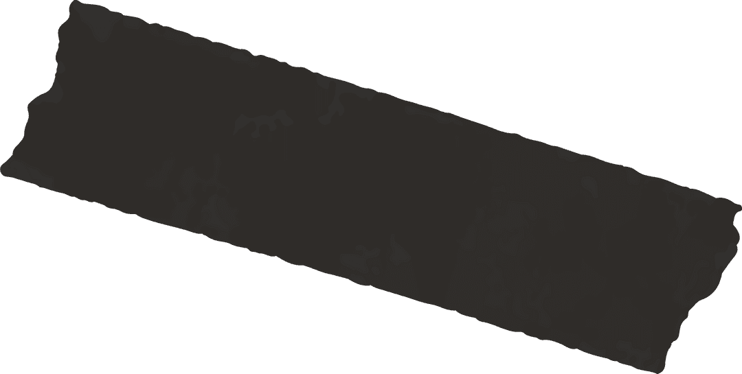 Dark Torn Tape Strip with Transparent Background