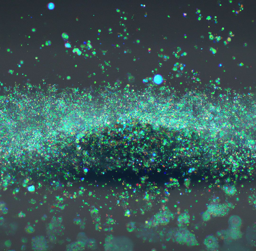 Image of close up of multiple colourful particles on dark background - Free Images, Stock Photos and Pictures on Pikwizard.com