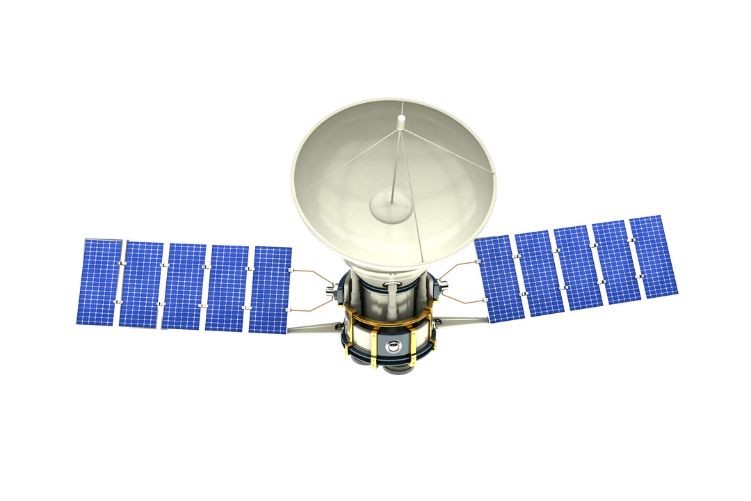 Digital Satellite PNG Illustration with Transparent Background