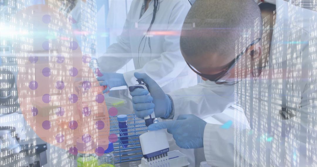 Scientists Conducting Biotechnology Research with Precision Tools