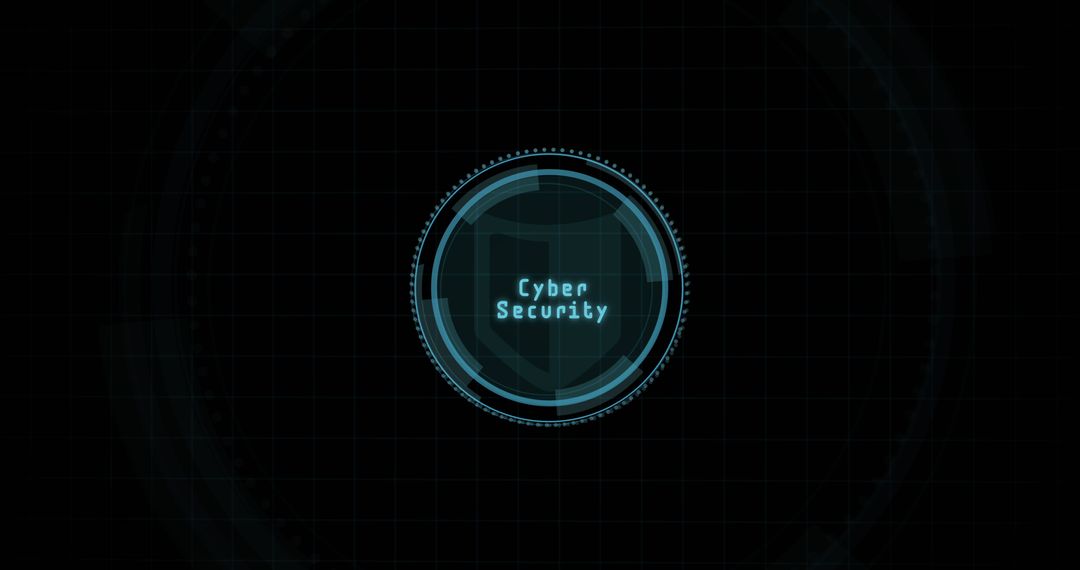 Cyber Security Shield with Digital Interface