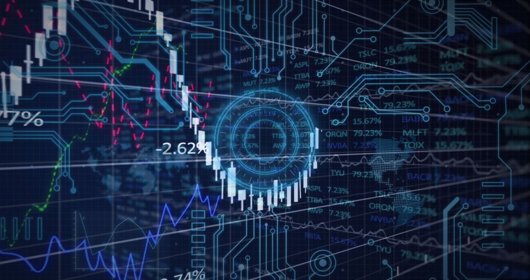 Futuristic Financial Data and Technology Concept Design