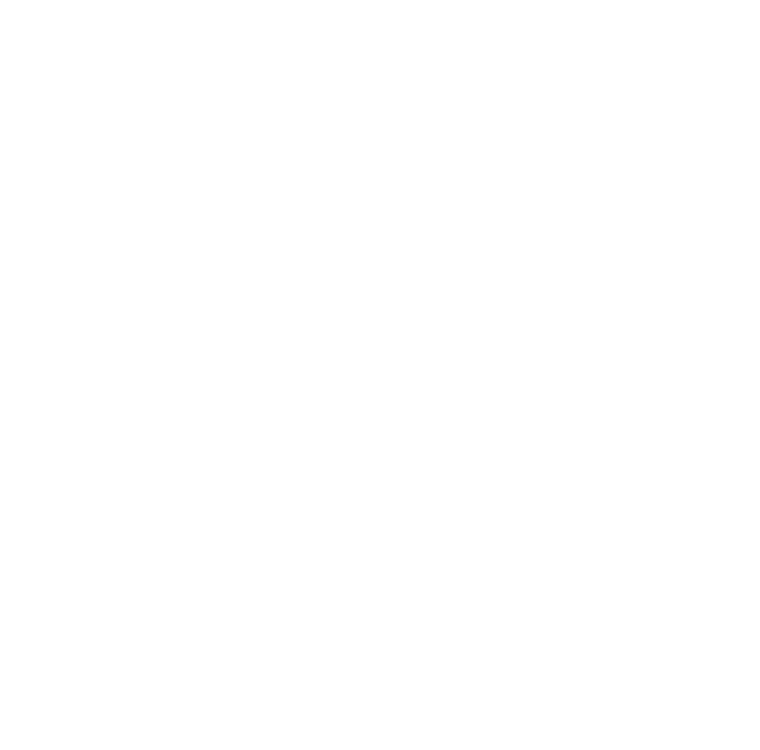 Simple White Heart Drawing on Transparent Background