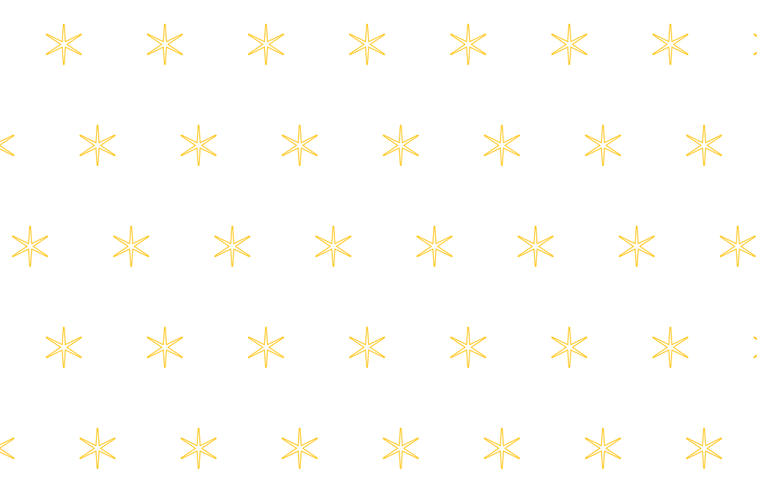 Yellow Suns Pattern on Transparent Background for Creative Design