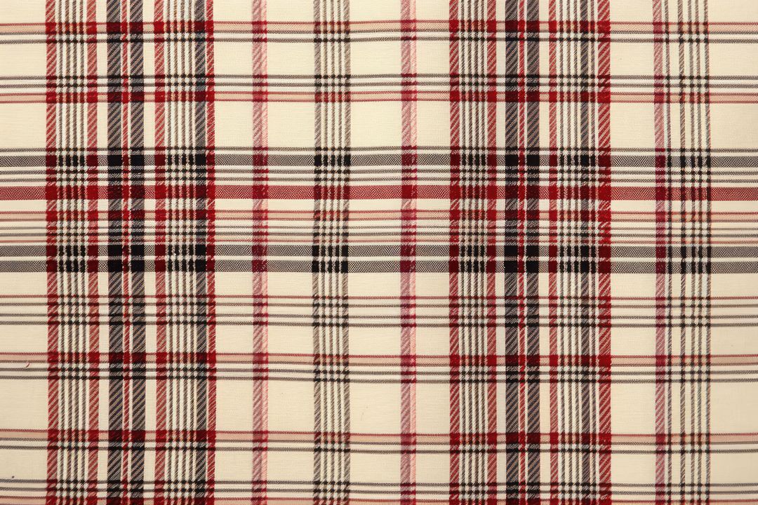 Red and Black Plaid Fabric Pattern with Beige Background - Free Images, Stock Photos and Pictures on Pikwizard.com