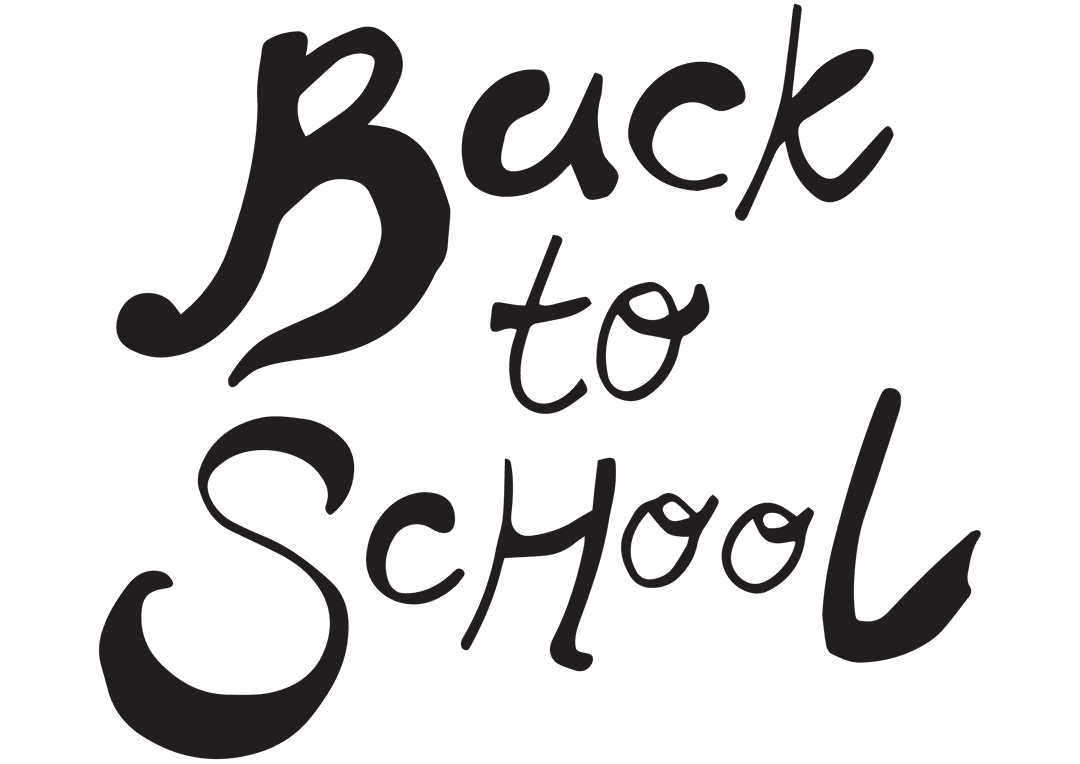 Transparent Back to School Handwritten Text Overlay for Design