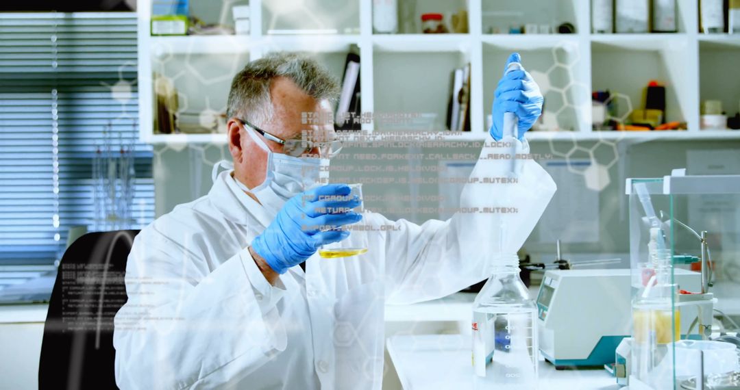 Scientist Analyzing Sample in Modern Laboratory