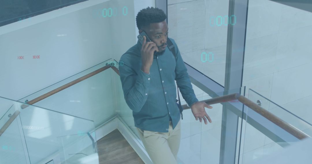 Businessman Analyzing Data While Strolling