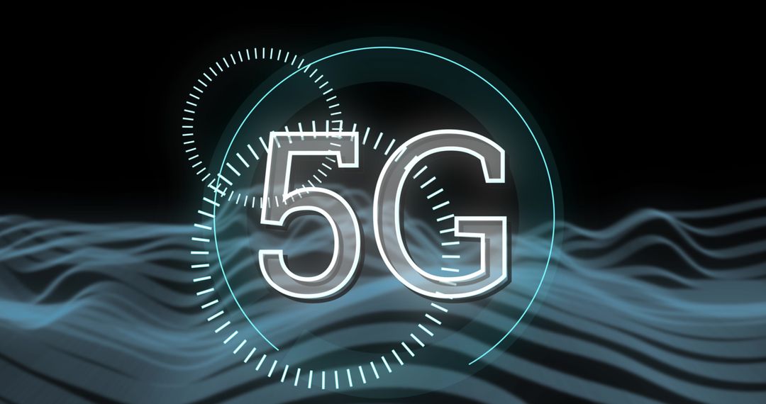 5G Technology Concept with Futuristic Digital Design