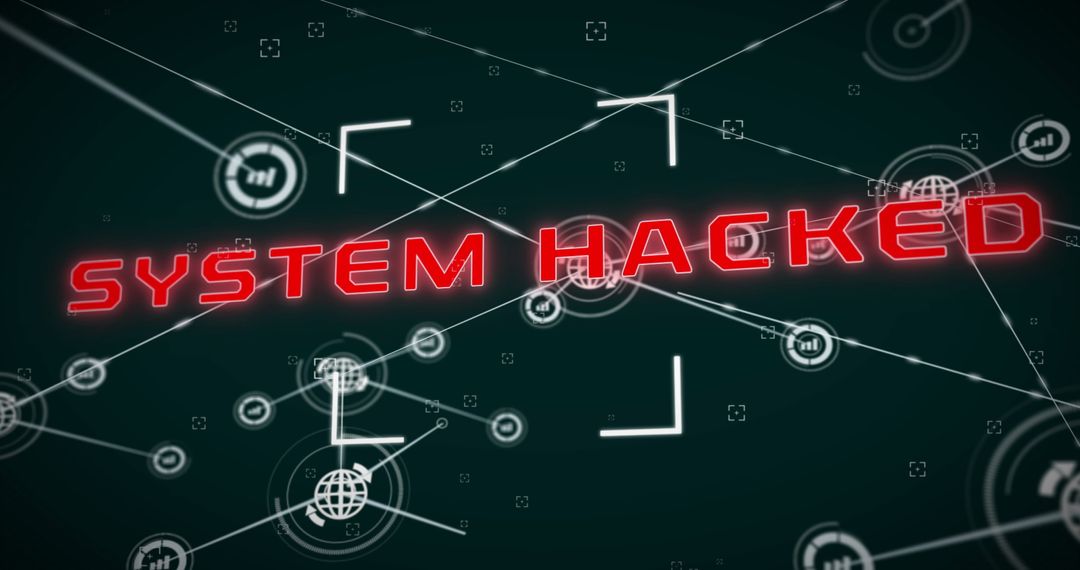 Cybersecurity Breach and System Hacked Alert