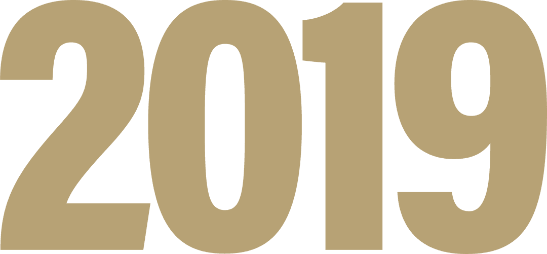 2019 Bold Brown Numbers on Transparent Background Needs