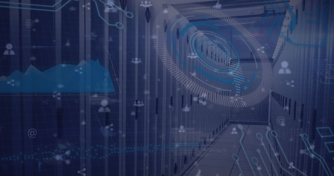 Global Networking and Data Analytics Overlay on Server Room