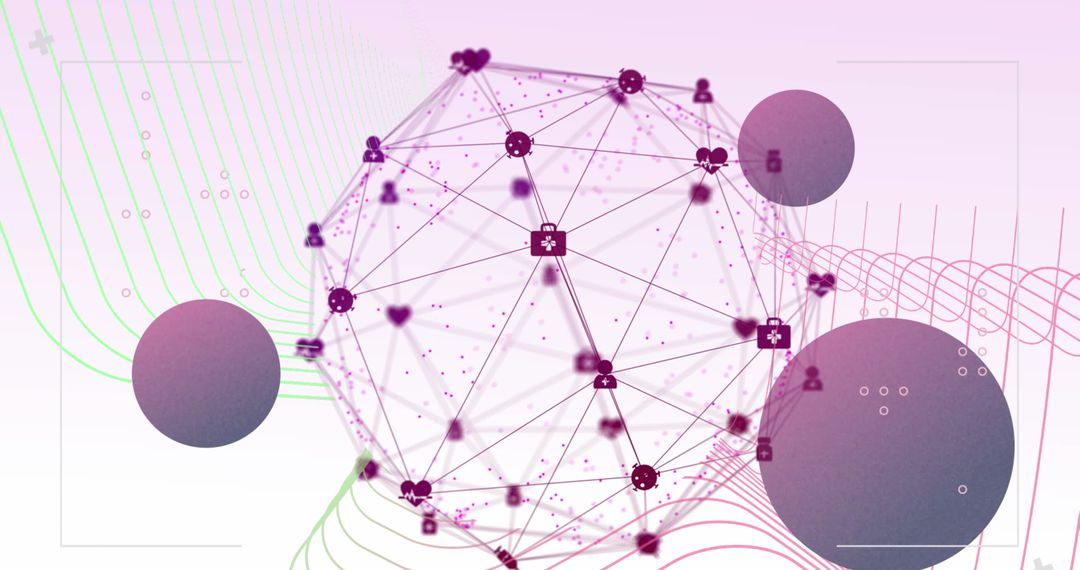 Digital Network Interface Symbolizes Global Connectivity