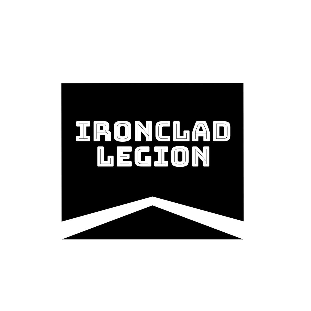 Ironclad Legion Logo with Bold Chevron Design - Download Free Stock Templates Pikwizard.com