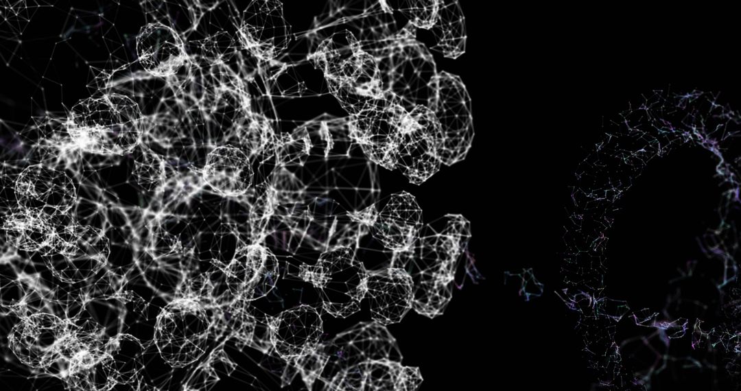 Digital Network Connections in Abstract Technology Concept