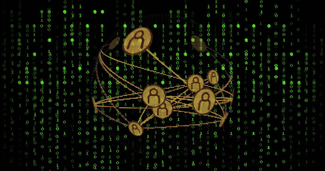 Digital Network Connections Over Binary Code Grid