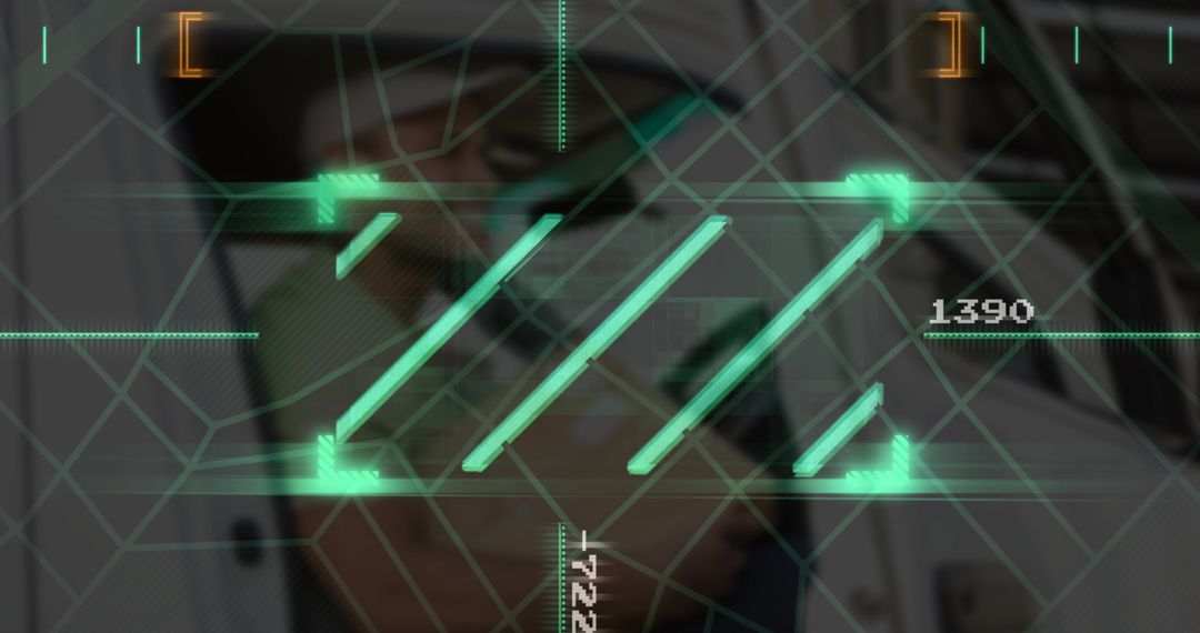 Digital Vision: Futuristic User Interface with Holographic Lines