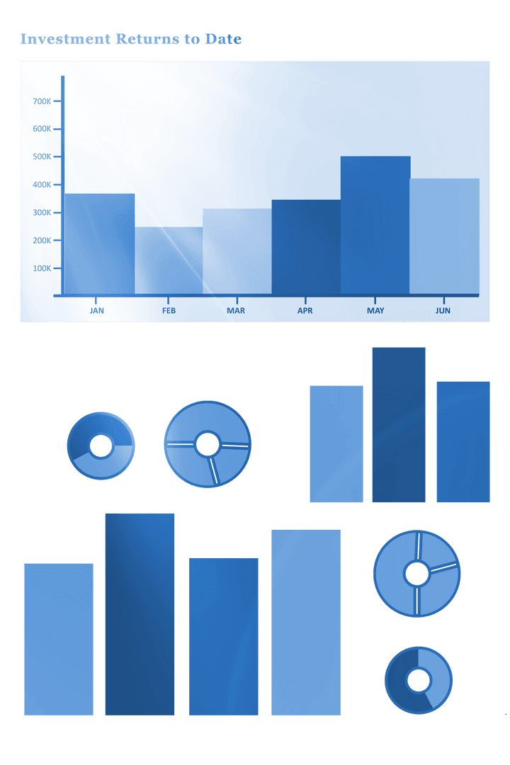 Transparent Charts and Graphs for Finance Presentations