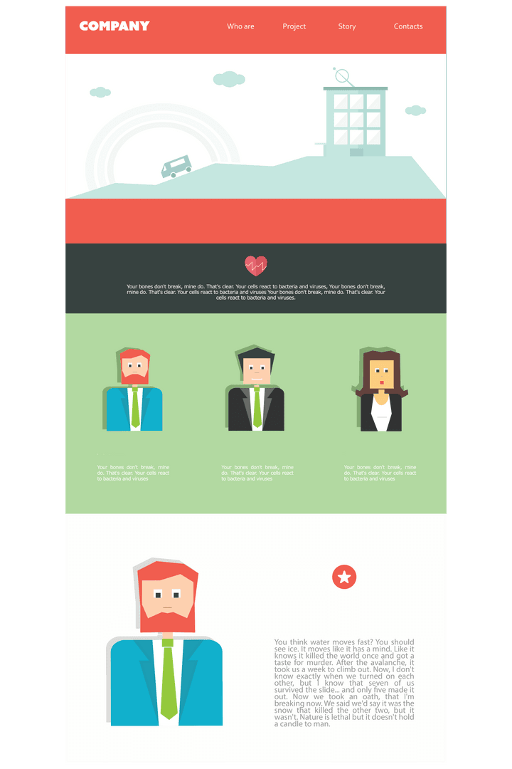 Transparent Website Interface Illustration for Digital Concepts