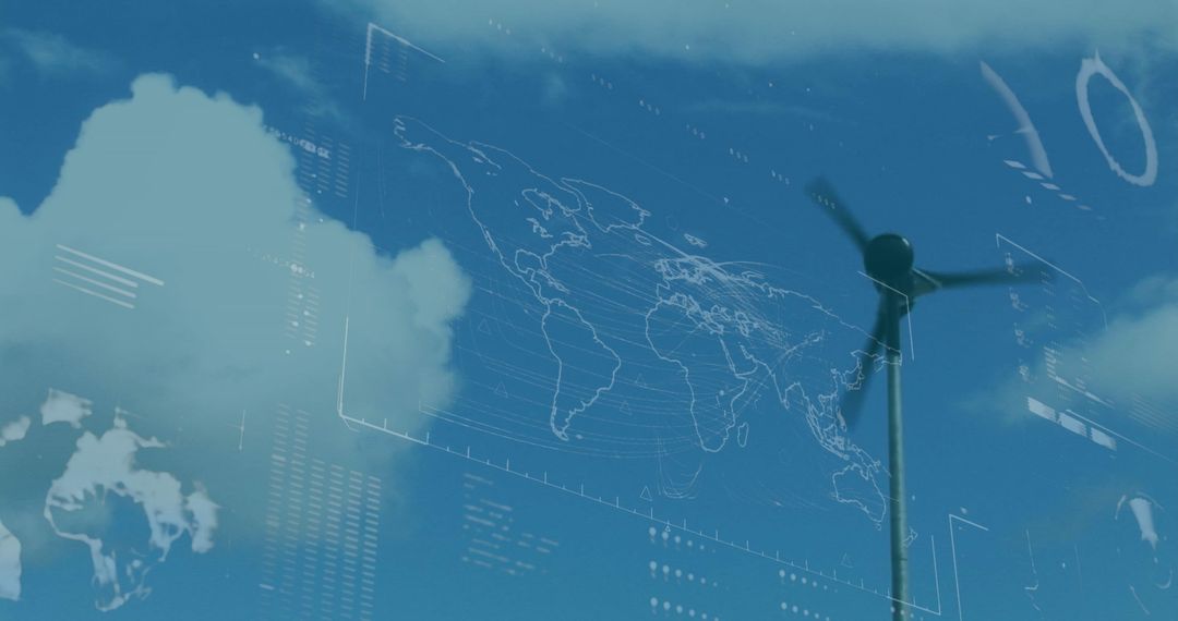 Wind Turbine Harnessing Digital Data for Global Business Solutions